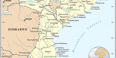 Lotniska Mozambiku na mapie